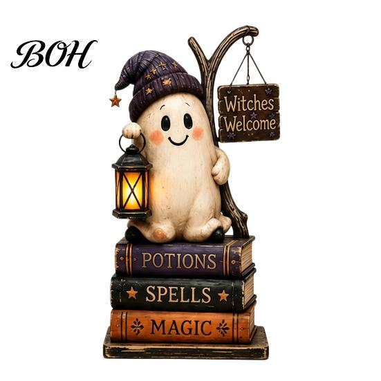 Vintage Haunted House Tiered Tray Decor Farmhouse Halloween Wooden Tabletop Decorations, Table Topper Signs, Spooky Nostalgic Party Favors Pumpkin