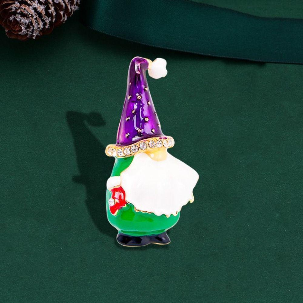 Snowflake Christmas Elk Breastpin Mistletoe Wreath Merry Christmas Decor Gift