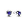 Серьги-гвоздики Pandora Blue Eternity Circle (сентябрь)_292334C07