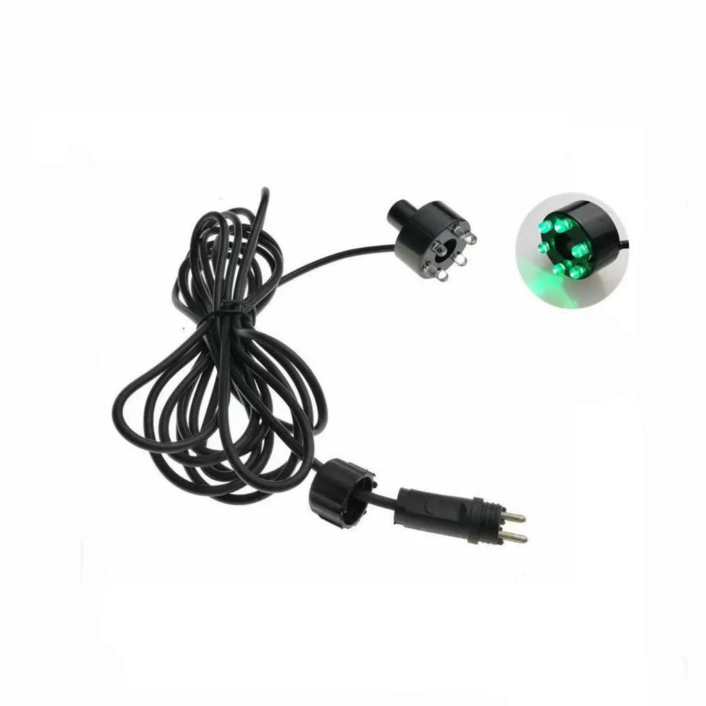 Подводное 6-светодиодное кольцо для фонтана, пруда с рыбами, водного сада, адаптер переменного тока, вертикальная регулировка, теплый белый, белый, многоцветный