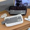 Polka Dot Star Plaid Cloth Pencil Case Makeup Bag Handheld Pencil Bag  School Office
