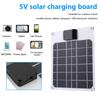 5W/6W Portable Solar Panels Waterproof 5V USB Built-in Voltage Regulator Chip Outdoor Hiking Camping for Mobile Phone Chargers
