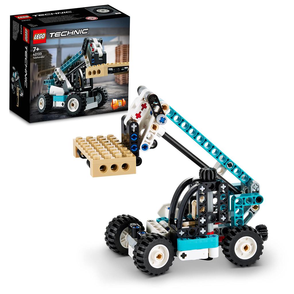 LEGO Technic Телескопический погрузчик 42133, отличная игрушка для мальчиков от 7 лет и старше. Отличный подарок для STEM-образования и градостроительства.