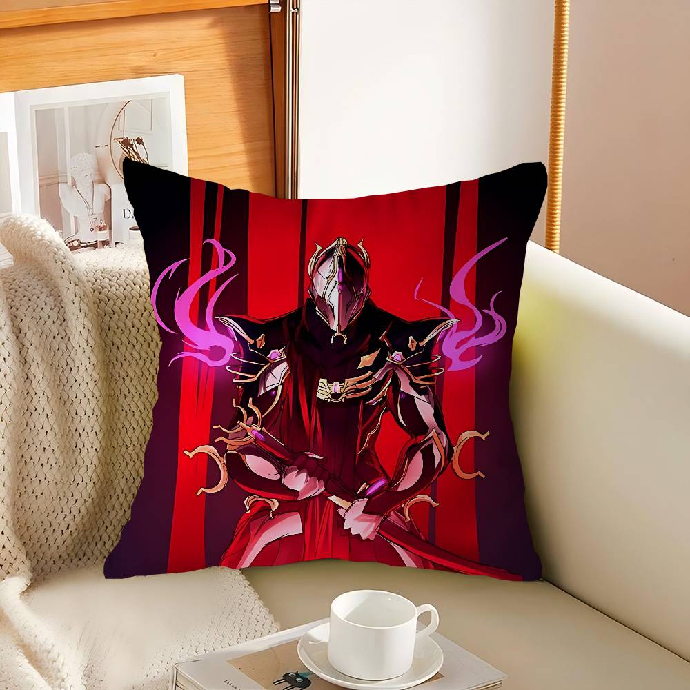 W-Warframe Аниме Подушка Аниме Подушка Подушка для дивана и кровати Наволочка для подушки Чехол для подушки 45x45 см Мода