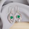 Chrome Diopside Gemstone 925 Sterling Silver Jewelry Handmade Boho Earrings1.60" EE-61-6