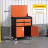 Heavy-Duty Multifunctional Tool Cart with Drawers for Workshop Storage
