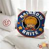 pc Cute RRainbows BBrite Pillow Case Fashion Square Pillowcase Bedroom Sofa Room Ins Decoration Leisure