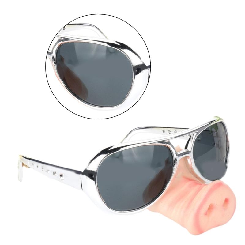 Creative Pig Big Nose Glasses Halloween Funny Cosplay Costumes Accessories Festival Party Prank Props Eyewear For Adults Kids