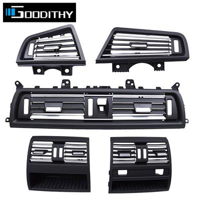 LHD RHD Front Central Full Chrome Air Conditioning AC Vent Grille Outlet Panel Cover For BMW 5 Series F10 F11 F18 520 521 523