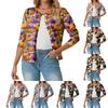 Women's Fashionable, Casual, Comfortable Halloween Print Cardigan Jacket