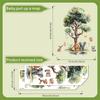 Cartoon Child Wall Stickers Forest Animal Big Tree Wall Decal Living Room Bedroom Kids Room Nursery Home Wall Decoration Mural