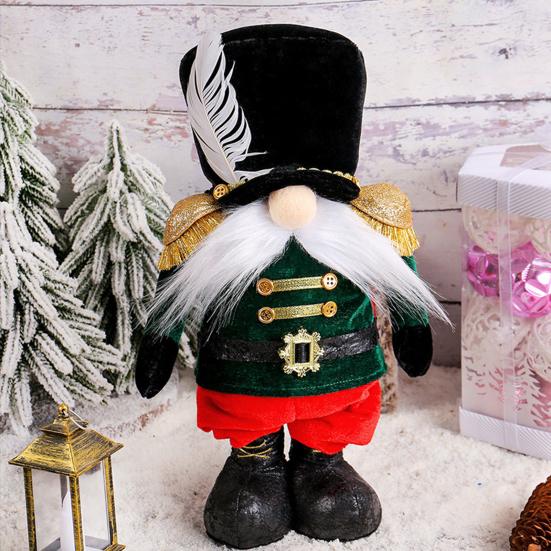 Christmas Soldier Telescopic Figure Retractable Height Adjustable Faceless Ornament Christmas Festive Decoration