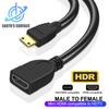 Mini HDMI-compatible To HDMI-compatible Cable Mini HDTV Male To HDMI-compatible Female Adapter Converter Cable for Laptop DSLR