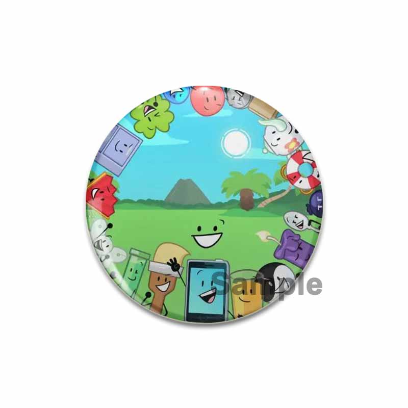 32/44/58 мм милые значки аниме-сериала забавный значок кота енота интересные мультяшные животные броши рюкзак одежда подарок аксессуар