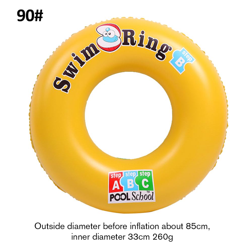 Inflatable Swim Ring Tube for Kids Adult Fluorescent Life Ring Buoy Swimming Pool Float Inflatable Child Swim Laps Random Color