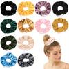 1PC Pocket Wallet Hair Scrunchies Retro Zipper Large Intestine Elastic Hair Band