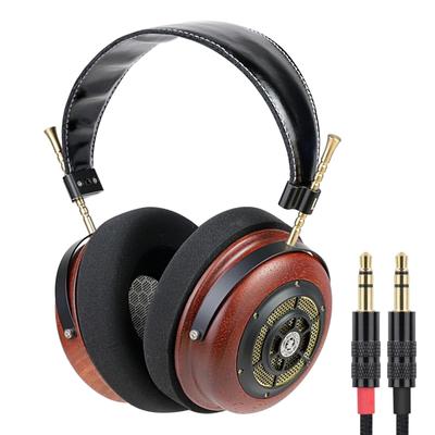 Okcsc Проводные наушники Spider, Полуоткрытые, Накладные, из палисандра, Ручная сборка, с плоской диафрагмой, для прослушивания музыки и фильмов, 3,5 мм