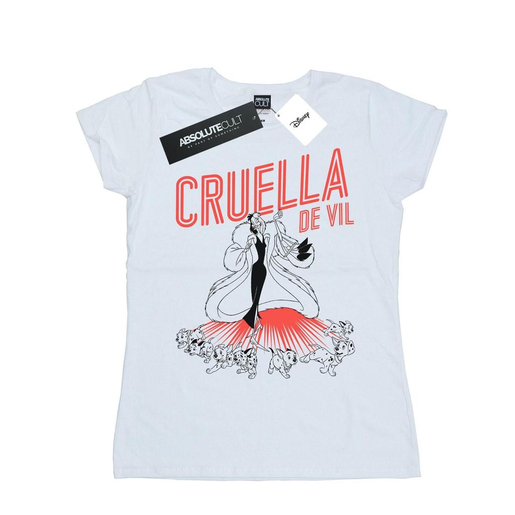 Disney Womens/Ladies Cruella De Vil Dalmatians Cotton T-Shirt