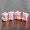 Непослушная статуэтка животного, украшение для микро-ландшафта, изделие из смолы, миниатюрная свинья, аксессуар для кукольного домика