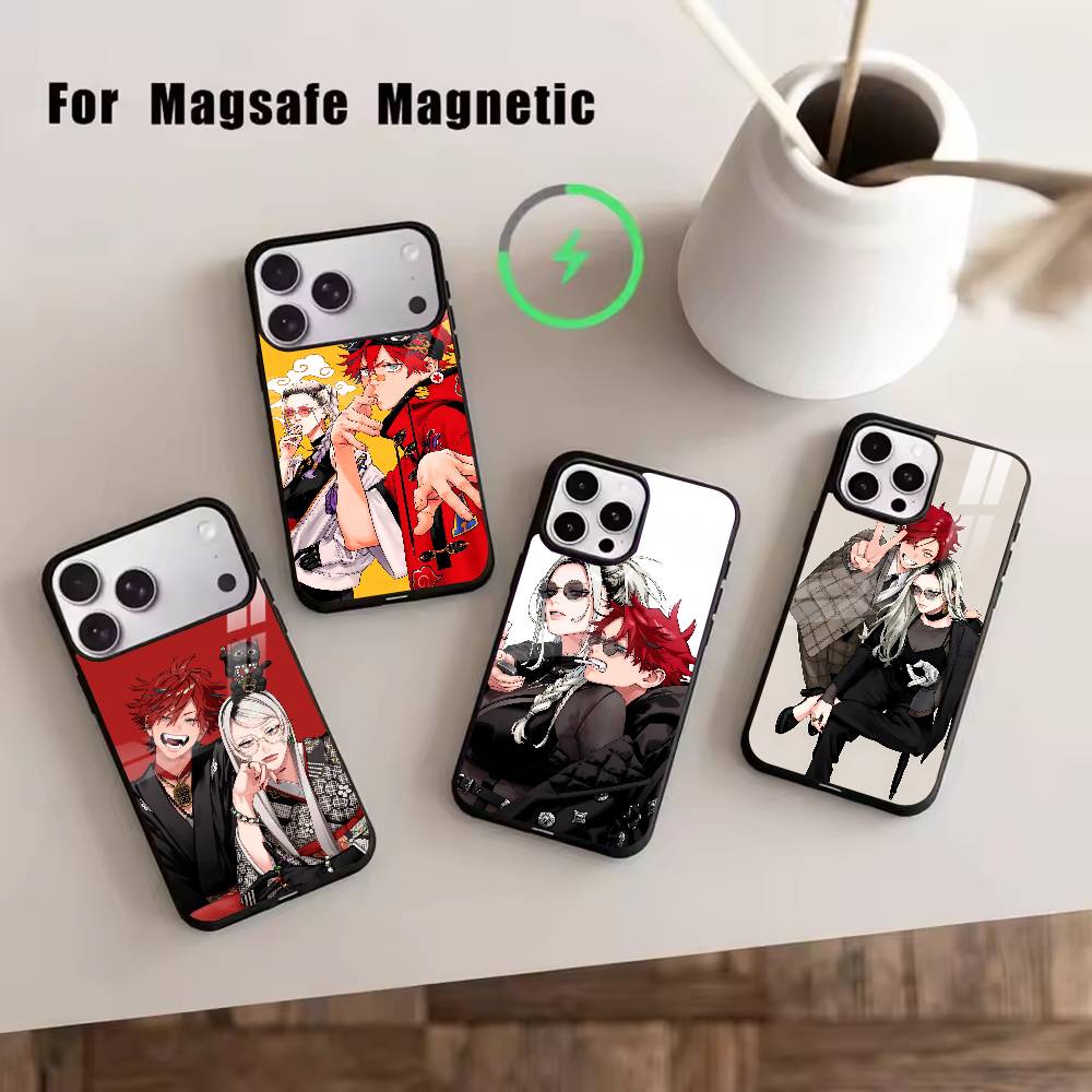 G-Gokurakugai A-Alma Чехол для телефона для iPhone 17, 16, 15, 14, 13, 12, 11 Plus, Pro Магнитный с Magsafe Беспроводная зарядка
