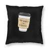 Tap Dance And Coffee Square Pillowcase Polyester Linen Velvet Pattern Zip Decor Throw Pillow Case Sofa Seater Cushion Case x