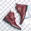 New Men's Chelsea Boots Luxury Brand Ankle Boots for Men Italy Business Casual Shoes Designer High Quality Formal Men Boots 2024