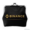 Женский кожаный кошелек для монет Binance, маленький кошелек для мелочи с замком-поцелуем, кошелек-застежка, кошелек в подарок девушке