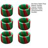 Hotel Banquet Napkin Rings 6Pcs Christmas Rings, Red And Green Decorative Holders, Compact for Events Reusable Festive Bands Holiday Dinner