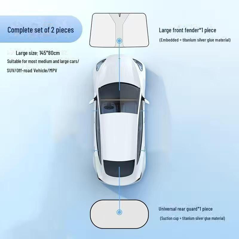 Летний лазерный солнцезащитный козырек для автомобиля: Теплоизоляционная панель лобового стекла