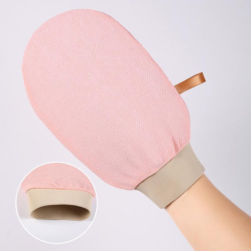 Отшелушивающая перчатка для душа с крупной абразивностью, однослойная, для глубокого очищения, удаления омертвевшей кожи, мочалка для взрослых