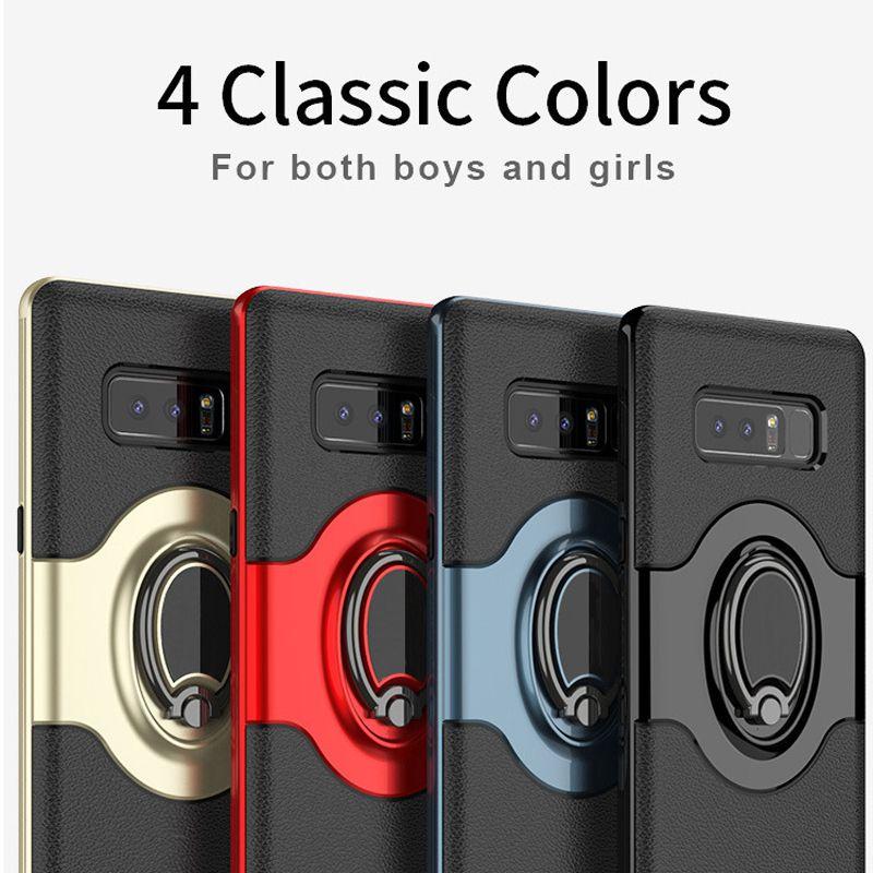 Высококачественный защитный чехол-броня из ТПУ с вращающимся на 360 градусов кольцом-держателем для Samsung S9