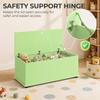 114L Large Storage Chest, Green Bench Trunk with Safety Hinge for Bedroom, Living Room & Entryway