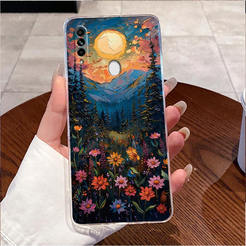 Чехол для OPPO A31 2020 Задняя крышка Чехол для телефона OPPO CPH2015 Прозрачный Роскошный Милый Сердце Любви Кролик Забавный Рисунок Мягкий Силиконовый Корпус