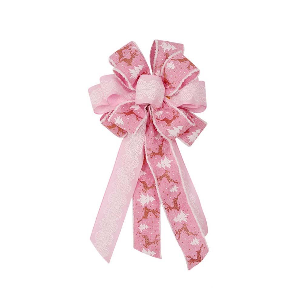 Large Size Christmas Wreath Bow Multiple Styles Present Ribbon Knot  New Year