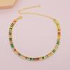 Elegant Zircon Choker Necklace: European and American Style