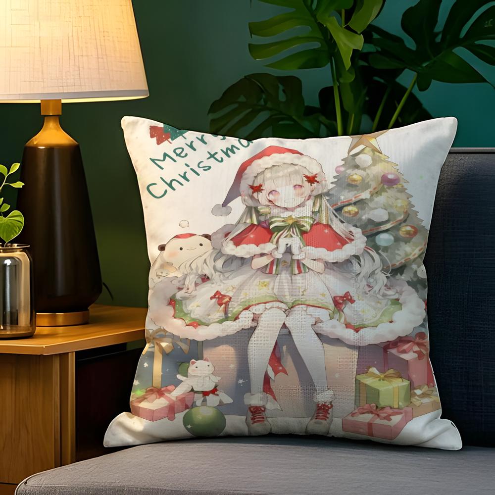 Beautiful illustrations in cartoon books Pillow Case Natural Linen Pillow Case DoubleSided Decor Sofa Pillowcase Home Decor