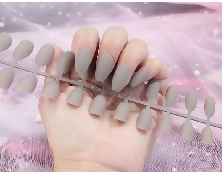 24 шт./компл. DIY быстрые ногти, матовые, матовые, длинные, Т, однотонные, накладные ногти, разноцветные полоски, готовый маникюр, маникюр
