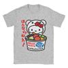 Miniso Hello Kitty Shirokuma Футболки со сладостями для мальчиков и девочек Хлопок Потрясающие футболки Y2k Футболки с круглым вырезом Топы с коротким рукавом Детские