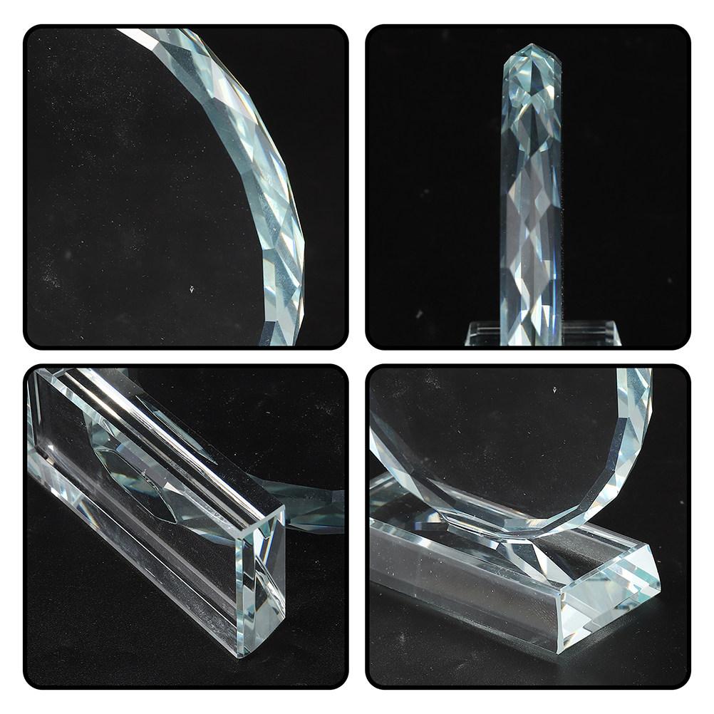 Premium Crystal Award Trophy Blank Plaque for Engraving Recognition Awards School Ceremony Decorative Sign