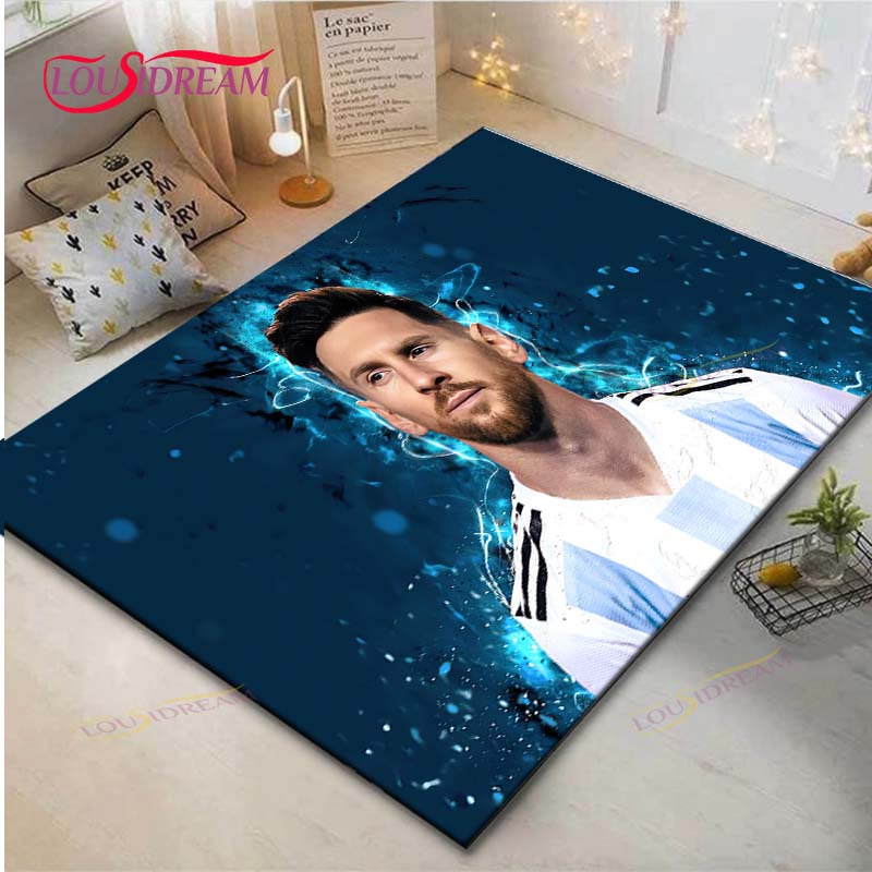 Криштиану Роналду--Месси-Неймар Ковер с принтом Гостиная Противоскользящий ковер Детская спальня Коврики Игровой ковер Большой ковер Декор