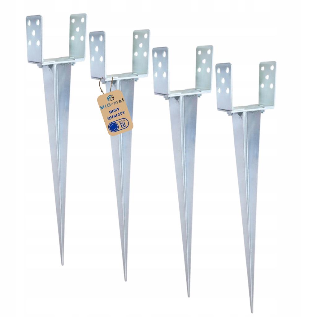 4Xadjustable Post Base, Hitched In, Anchor 0-120X700