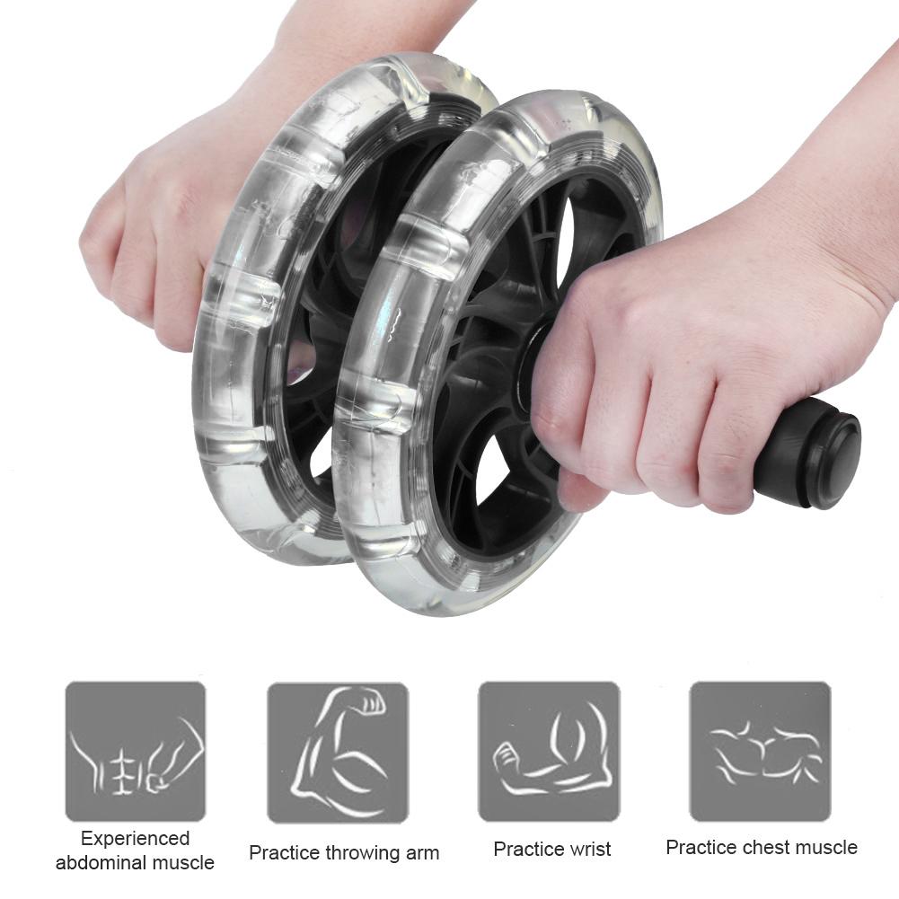 Fitness Roller with Bearing Workout Abdominal Exerciser Pull Strap Set Domestic Training Equipment Waist Slimming Sport