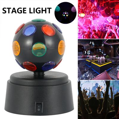 Светодиодный RGB Сценический Свет Диско Сценический Вращающийся Свет Хрустальный Шар Лампа Мини DJ Шар Лампа Мигающие Эффекты для Дня Рождения Свадьбы Бара