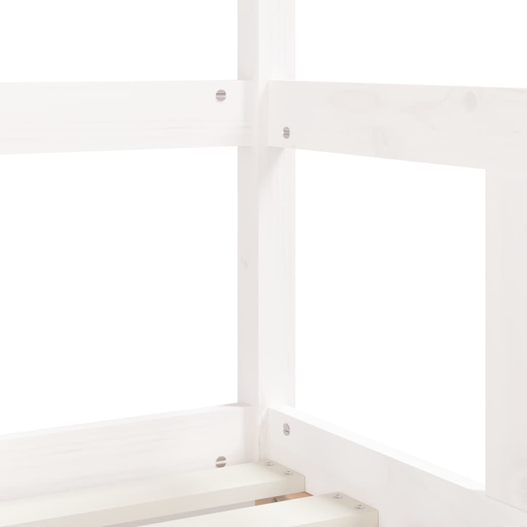 Kids Bed White 70 x 140 cm Solid Pine Wood