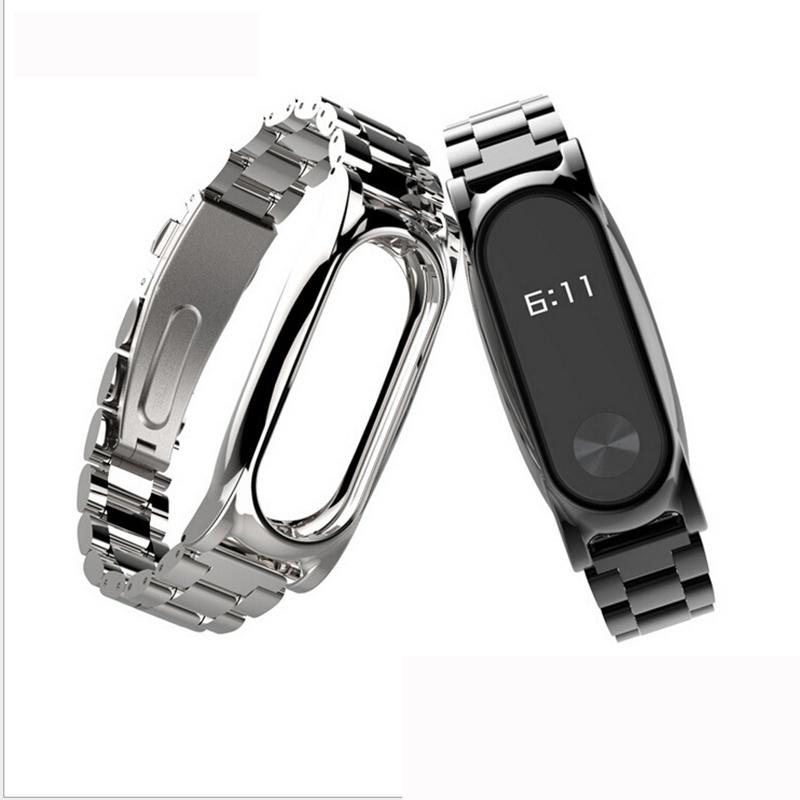 Bracelet Metal Wristband for Xiaomi 2 Generation Plus Stainless Steel Solid Tape