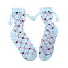 Valentine's Day Couple Heart-Shaped Magnet Socks With Hand-Holding  (Mid-Calf Socks)