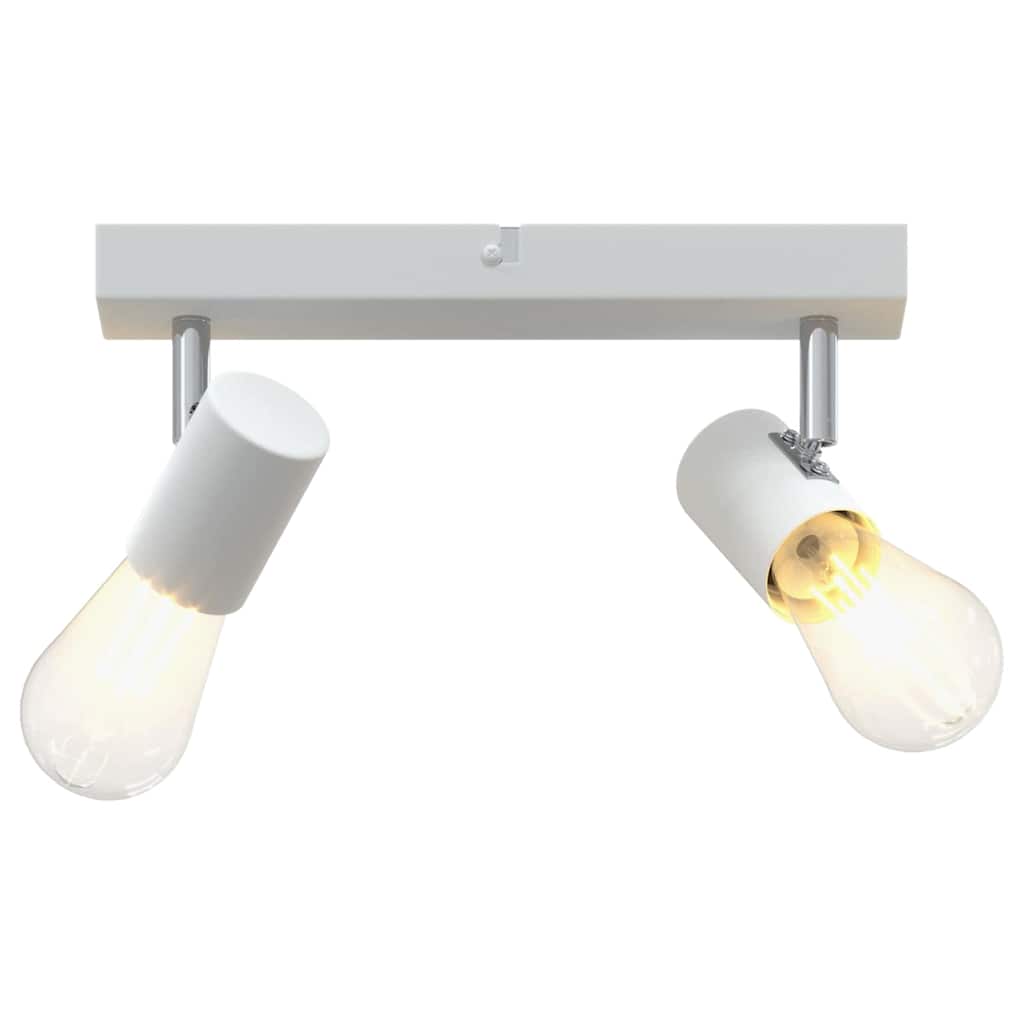 White Ceiling Spotlight with Adjustable Spotlights 26 x 6.5 x 11.5 cm Metal