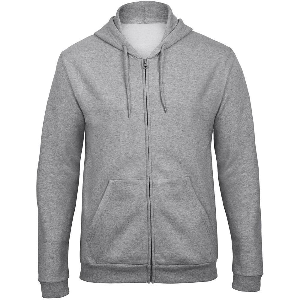 B&C Adults Unisex ID.205 50/50 Толстовка с капюшоном на молнии во всю длину