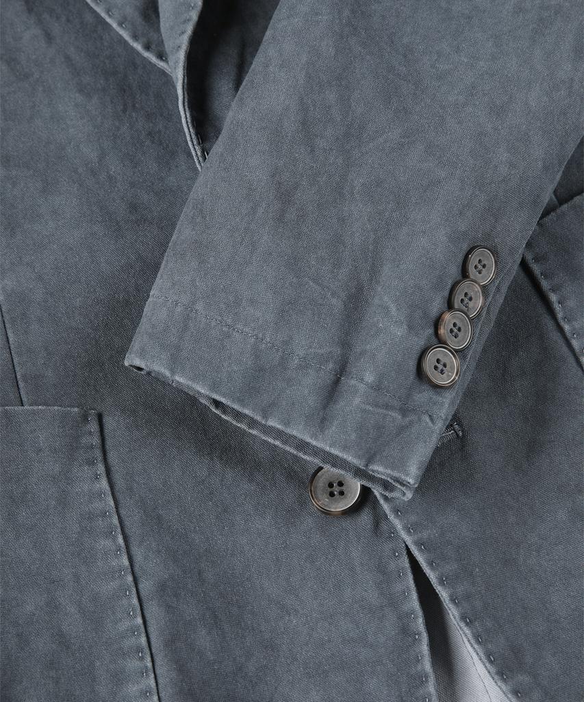 Panicale Blue Stone Washed Cotton Jacket