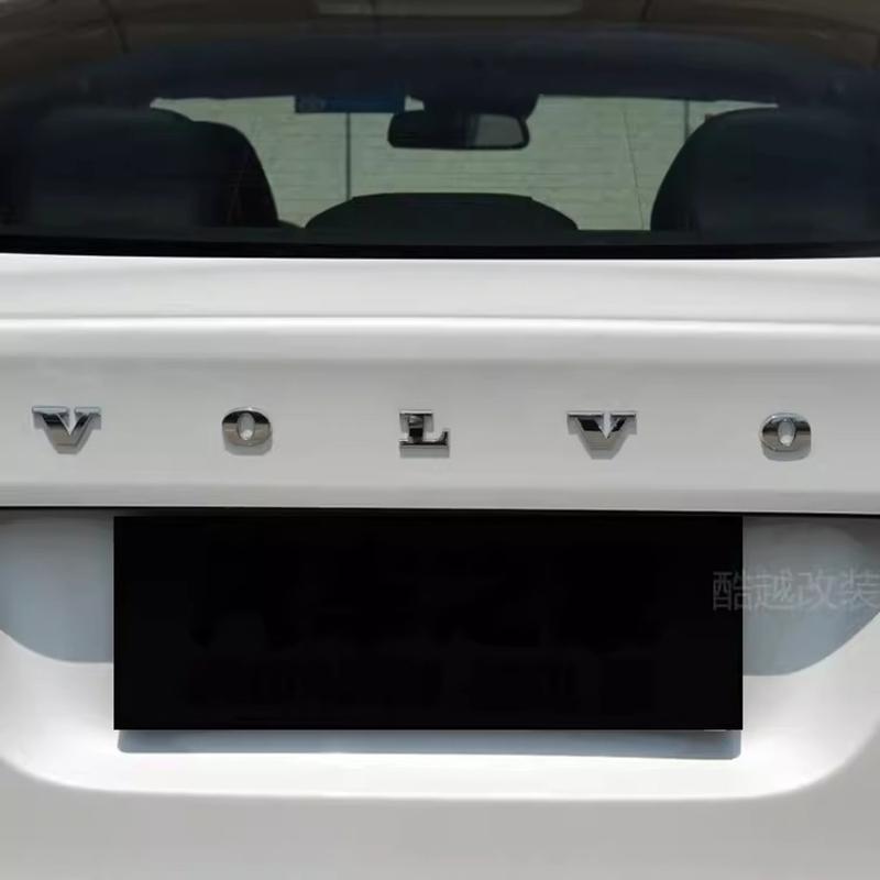 3D Metal Car Trunk Emblem Decal Letters Sticker Badge Accessories For Volvo XC90 V90 V60 XC60 V40 S80 S60 S90 C40 XC40 V70 XC70